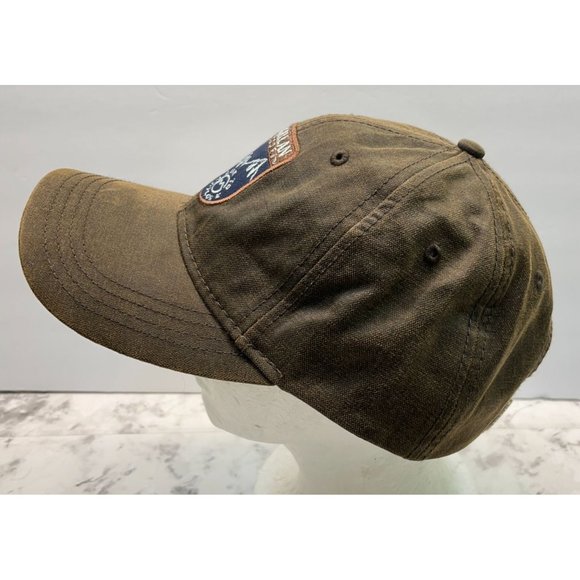 Magellan Outdoors Hat Cap Strapback Live to Explore Forest Mountains Faux Suede - Picture 4 of 8